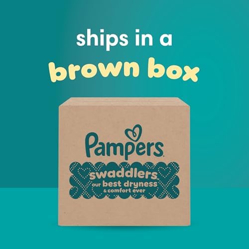Pampers Baby Diapers - Swaddlers - Size 0, 84 Count, Ultra Absorbent Disposable Newborn Diaper