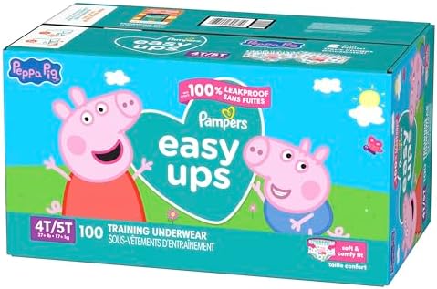Pampers Training Pants - Easy Ups Girls & Boys - Size 4T-5T, 56 Count, My Little Pony Potty Underwear (Packaging May Vary)