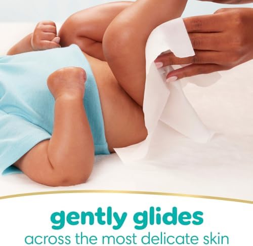 Pampers Baby Wipes, Sensitive, Water Based Wipe, Clinically Proven, Hypoallergenic, and Unscented for Babies, 336 Wipes Total (4 Flip-Top Packs)