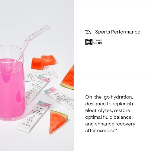 THORNE - Daily Electrolytes - Zero Sugar & Low-Calorie Electrolyte Drink Mix - Naturally Flavored & Sweetened - NSF Certified for Sport - Variety - 30 Stick Packs