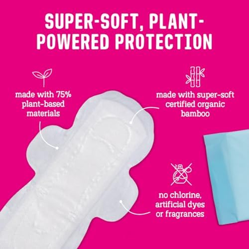 FLO - Organic Bamboo Pads, Day & Night Combo Pack, 15 Count