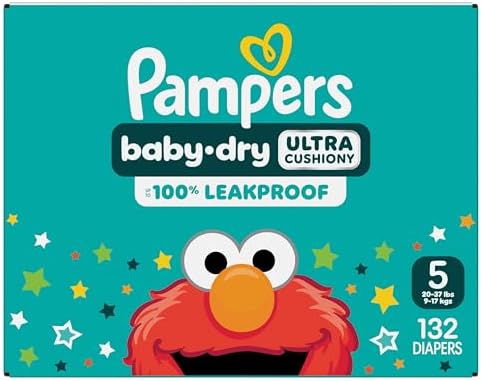 Pampers Diapers - Baby Dry - Size 1, 44 Count, Absorbent Disposable Infant Diaper (Packaging May Vary)