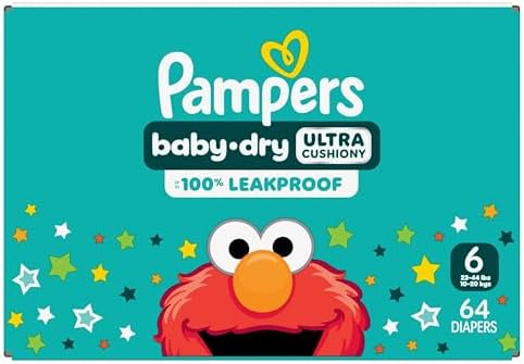Pampers Diapers - Baby Dry - Size 1, 44 Count, Absorbent Disposable Infant Diaper (Packaging May Vary)