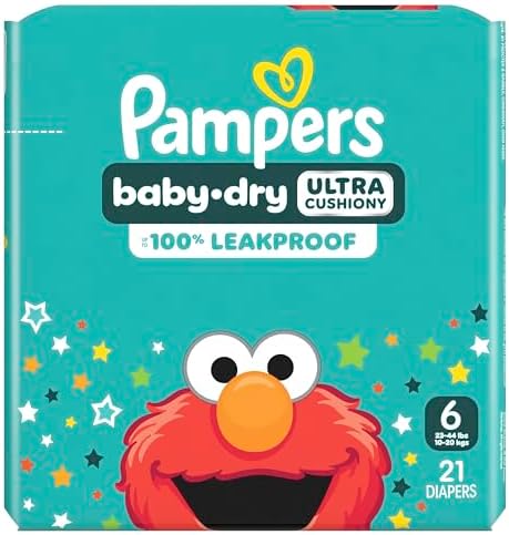 Pampers Diapers - Baby Dry - Size 1, 44 Count, Absorbent Disposable Infant Diaper (Packaging May Vary)