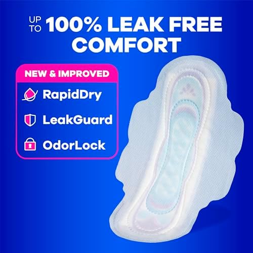 Always Ultra Thin Pads with Wings, Size 1, Regular, 46 Count