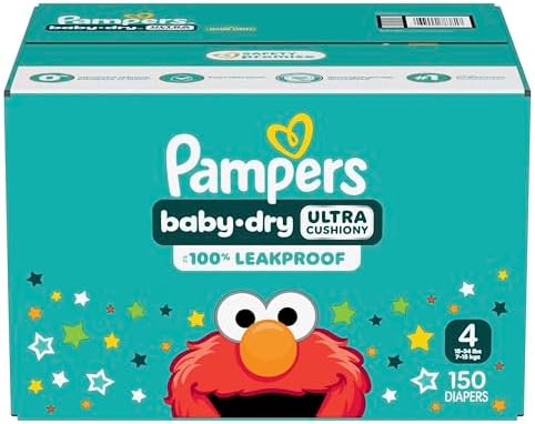 Pampers Diapers - Baby Dry - Size 1, 44 Count, Absorbent Disposable Infant Diaper (Packaging May Vary)