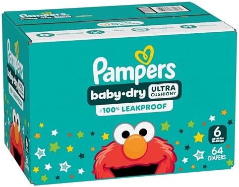 Pampers Diapers - Baby Dry - Size 1, 44 Count, Absorbent Disposable Infant Diaper (Packaging May Vary)