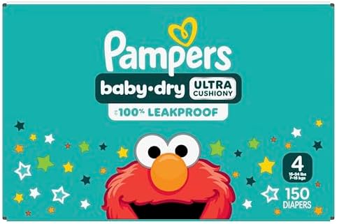 Pampers Diapers - Baby Dry - Size 1, 44 Count, Absorbent Disposable Infant Diaper (Packaging May Vary)