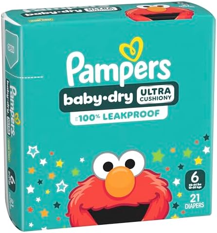 Pampers Diapers - Baby Dry - Size 1, 44 Count, Absorbent Disposable Infant Diaper (Packaging May Vary)