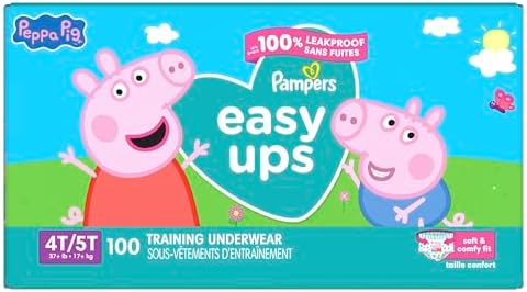 Pampers Training Pants - Easy Ups Girls & Boys - Size 4T-5T, 56 Count, My Little Pony Potty Underwear (Packaging May Vary)