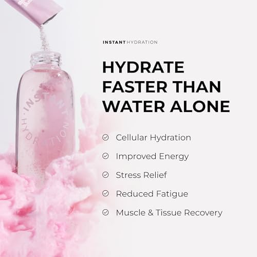 Instant Hydration Electrolytes Powder Packets - Raspberry Electrolyte Drink Mix - Zero Sugar - Keto, Vegan, Gluten-Free, Non-GMO - Boost Recovery, Brain Health, Muscle & Tissue Support- 30 Sticks
