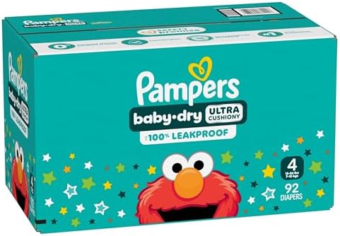 Pampers Diapers - Baby Dry - Size 1, 44 Count, Absorbent Disposable Infant Diaper (Packaging May Vary)