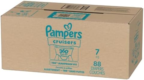 Pampers Diapers - Cruisers 360 - Size 4, 144 Count, Babyproof up to 100% Leakproof Pull-On Diaper