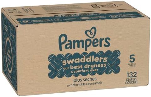 Pampers Baby Diapers - Swaddlers - Size 0, 84 Count, Ultra Absorbent Disposable Newborn Diaper