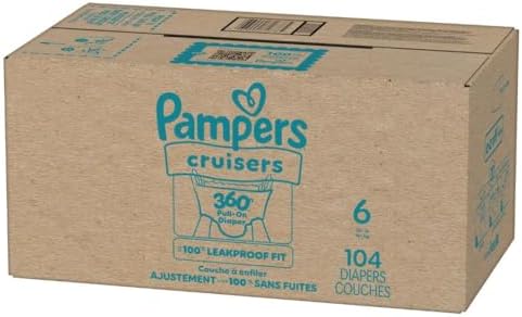 Pampers Diapers - Cruisers 360 - Size 4, 144 Count, Babyproof up to 100% Leakproof Pull-On Diaper