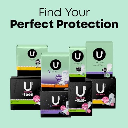 U by Kotex Ultra Thin Pads, Clean & Secure, Heavy Absorbency, 56 Count (Packaging May Vary)