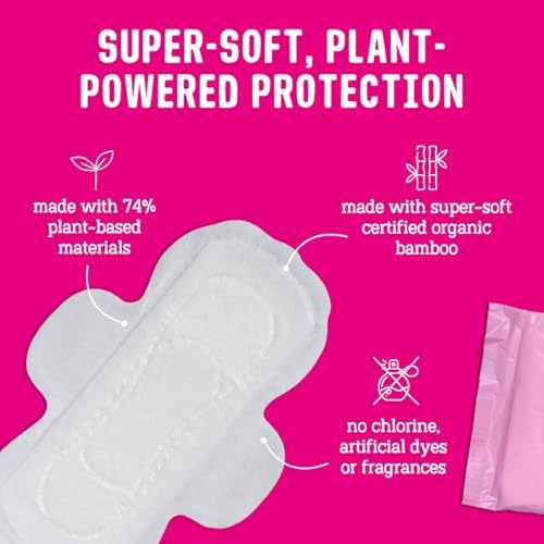 FLO - Organic Bamboo Pads, Day & Night Combo Pack, 15 Count