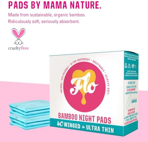 FLO - Organic Bamboo Pads, Day & Night Combo Pack, 15 Count