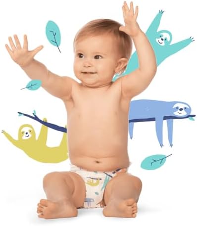 Hello Bello Premium Baby Diapers Size 1, 32 Count of Disposable, Extra-Absorbent, Hypoallergenic Baby Diapers with Snug and Comfort Fit, Sleepy Sloth