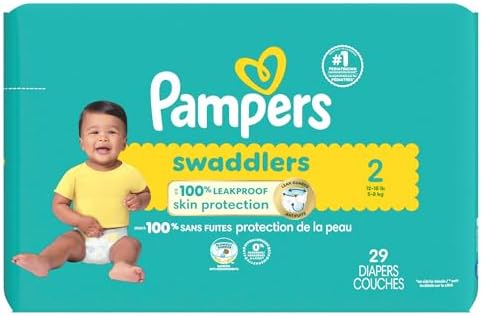 Pampers Baby Diapers - Swaddlers - Size 0, 84 Count, Ultra Absorbent Disposable Newborn Diaper