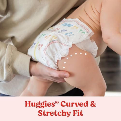 Huggies Size 1 Diapers, Snug & Dry Newborn Diapers, Size 1 (8-14 lbs), 128 Count, Packaging May Vary