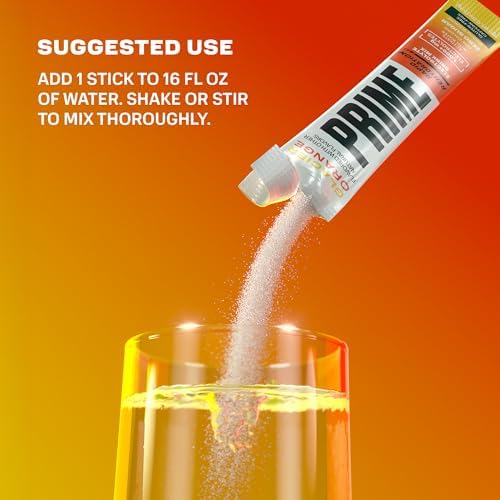 Prime Rapid Rehydration Electrolyte Powder Sticks, Berry Citrus Rush, Sugar Free Hydration Drink Mix with Sodium, Potassium & B Vitamins, Caffeine Free, 16 Count