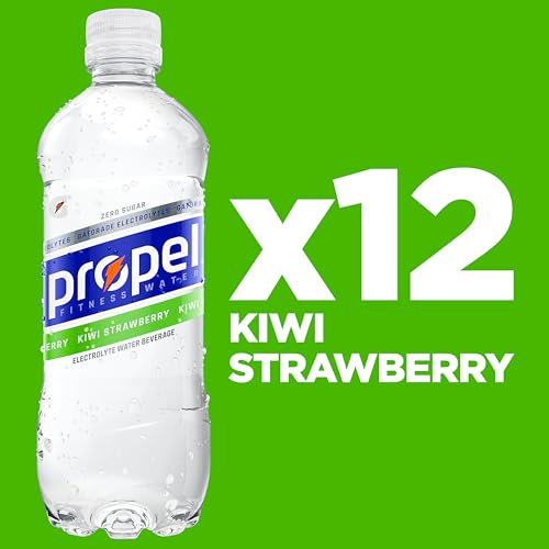 Propel Electrolyte Enhanced Water Sports Drink, Grape Flavored Water, Zero Calorie & Zero Sugar Hydration with Electrolytes and Vitamins C & E, 16.9 fl oz Bottles (12 Pack)