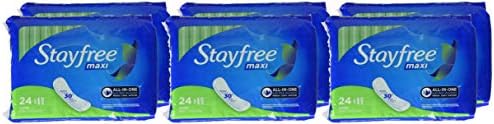 Stayfree Maxi Pads for Women, Super - 66 Count