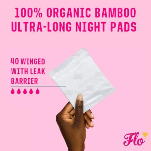 FLO - Organic Bamboo Pads, Day & Night Combo Pack, 15 Count