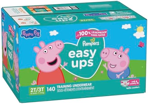 Pampers Training Pants - Easy Ups Girls & Boys - Size 4T-5T, 56 Count, My Little Pony Potty Underwear (Packaging May Vary)
