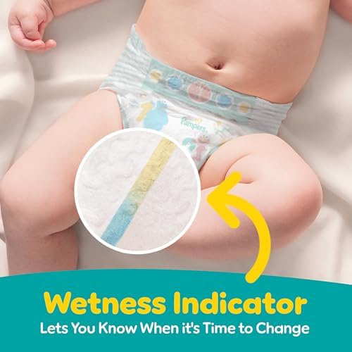 Pampers Diapers - Baby Dry - Size 1, 44 Count, Absorbent Disposable Infant Diaper (Packaging May Vary)