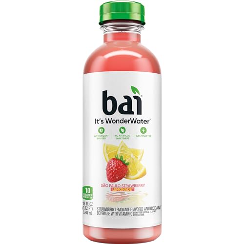 Bai Coconut Variety Pack, Antioxidant Infused Water Beverage, with Vitamin C and No Artificial Sweeteners, 18 fl oz bottles, 12 pack