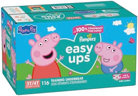 Pampers Training Pants - Easy Ups Girls & Boys - Size 4T-5T, 56 Count, My Little Pony Potty Underwear (Packaging May Vary)