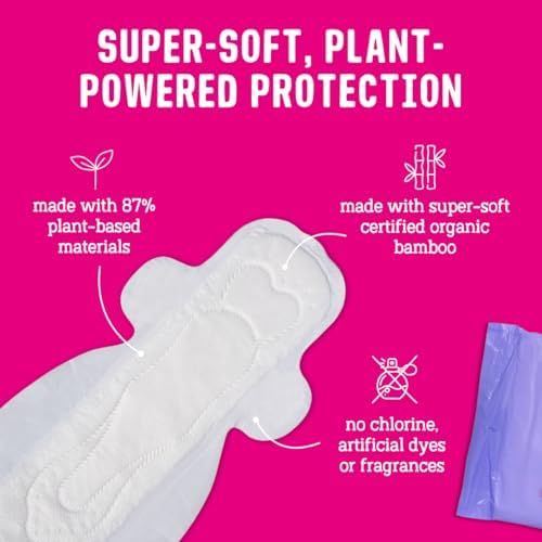 FLO - Organic Bamboo Pads, Day & Night Combo Pack, 15 Count