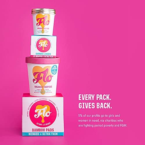 FLO - Organic Bamboo Pads, Day & Night Combo Pack, 15 Count