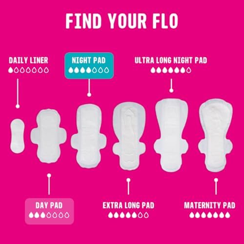 FLO - Organic Bamboo Pads, Day & Night Combo Pack, 15 Count