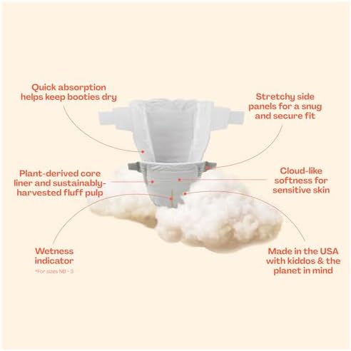 Hello Bello Premium Baby Diapers Size Newborn, 32 Count of Disposable, Extra-Absorbent, Hypoallergenic Baby Diapers with Snug and Comfort Fit, Alphabet Soup