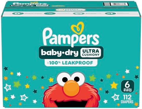 Pampers Diapers - Baby Dry - Size 1, 44 Count, Absorbent Disposable Infant Diaper (Packaging May Vary)