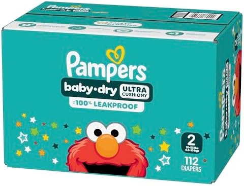 Pampers Diapers - Baby Dry - Size 1, 44 Count, Absorbent Disposable Infant Diaper (Packaging May Vary)