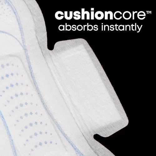 U by Kotex Ultra Thin Pads, Clean & Secure, Heavy Absorbency, 56 Count (Packaging May Vary)