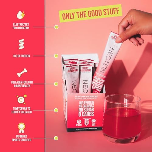 Electrolyte Powder Packets, Protein Powder with 10g Protein & Collagen - Hydration Packets - Zero Sugar, NO Fillers, NO Carbs | Variety Pack | 40 Calories | Keto & Paleo | Pack of 24
