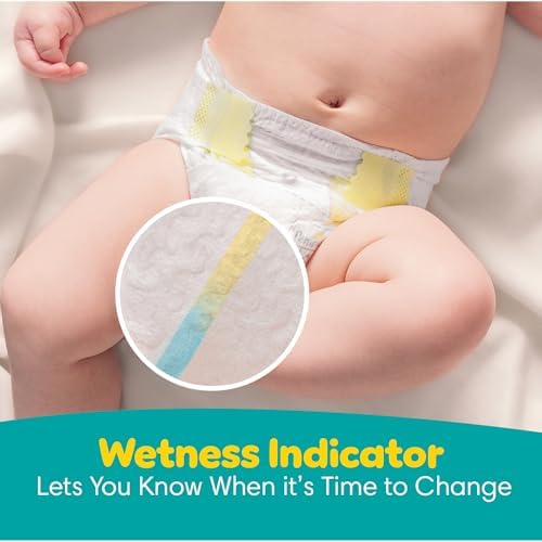 Pampers Baby Diapers - Swaddlers - Size 0, 84 Count, Ultra Absorbent Disposable Newborn Diaper