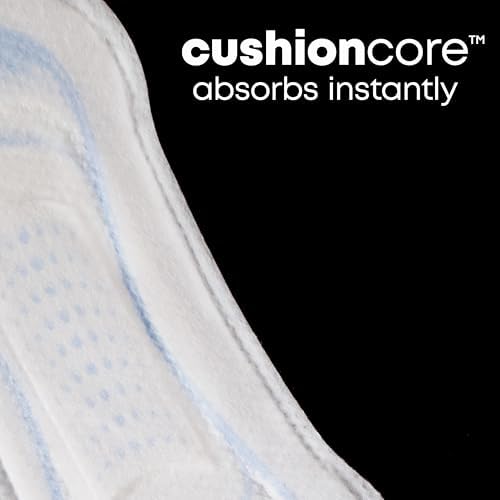 U by Kotex Ultra Thin Pads, Clean & Secure, Heavy Absorbency, 56 Count (Packaging May Vary)