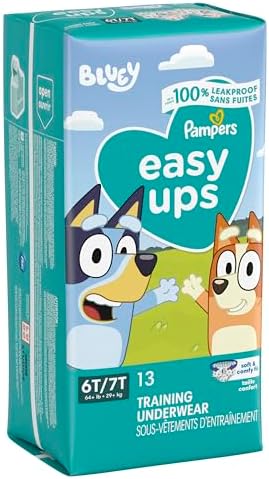 Pampers Training Pants - Easy Ups Boys & Girls Bluey - Size 2T-3T, 140 Count, Children's Potty Underwear (Packaging May Vary)