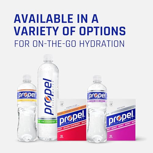Propel Electrolyte Enhanced Water Sports Drink, Grape Flavored Water, Zero Calorie & Zero Sugar Hydration with Electrolytes and Vitamins C & E, 16.9 fl oz Bottles (12 Pack)