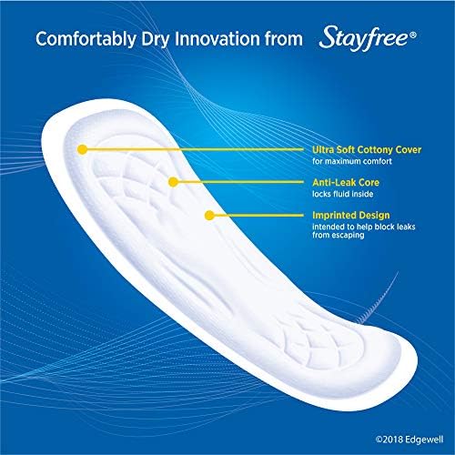 Stayfree Maxi Pads for Women, Super - 66 Count