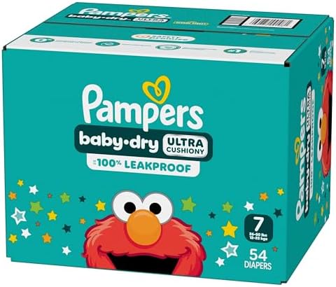 Pampers Diapers - Baby Dry - Size 1, 44 Count, Absorbent Disposable Infant Diaper (Packaging May Vary)