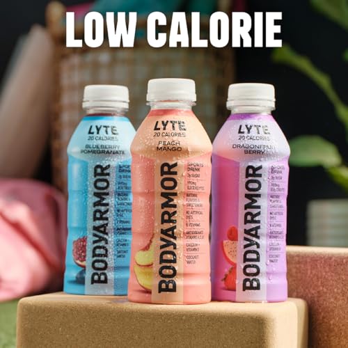 BODYARMOR Sports Drink Sports Beverage, Blue Raspberry, Natural Flavors With Vitamins, Potassium-Packed Electrolytes, No Preservatives, Perfect For Athletes, 12 ounce (Pack of 8)