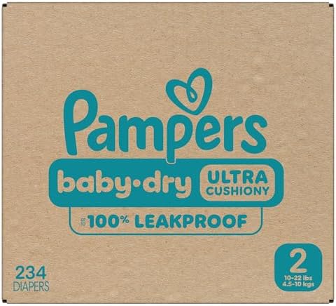 Pampers Diapers - Baby Dry - Size 1, 44 Count, Absorbent Disposable Infant Diaper (Packaging May Vary)