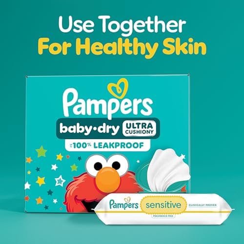 Pampers Diapers - Baby Dry - Size 1, 44 Count, Absorbent Disposable Infant Diaper (Packaging May Vary)